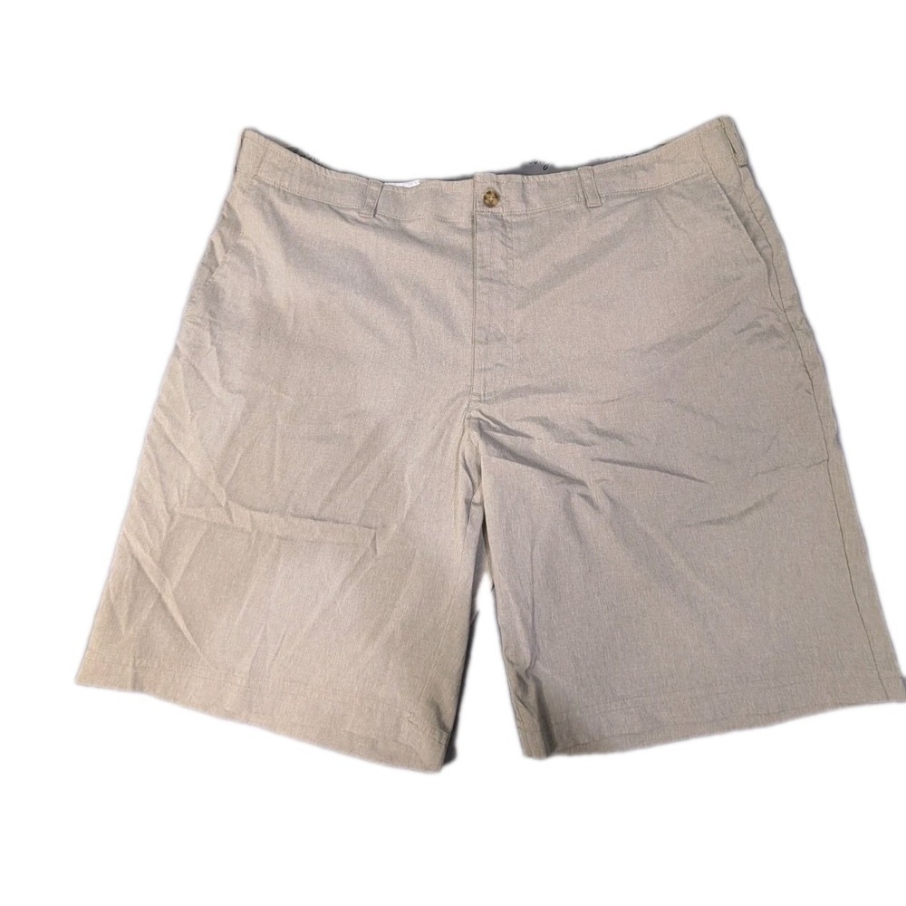 Ben Hogan Golf Shorts Mens 42 Beige Performance Stretch Flat Front‎ Casual